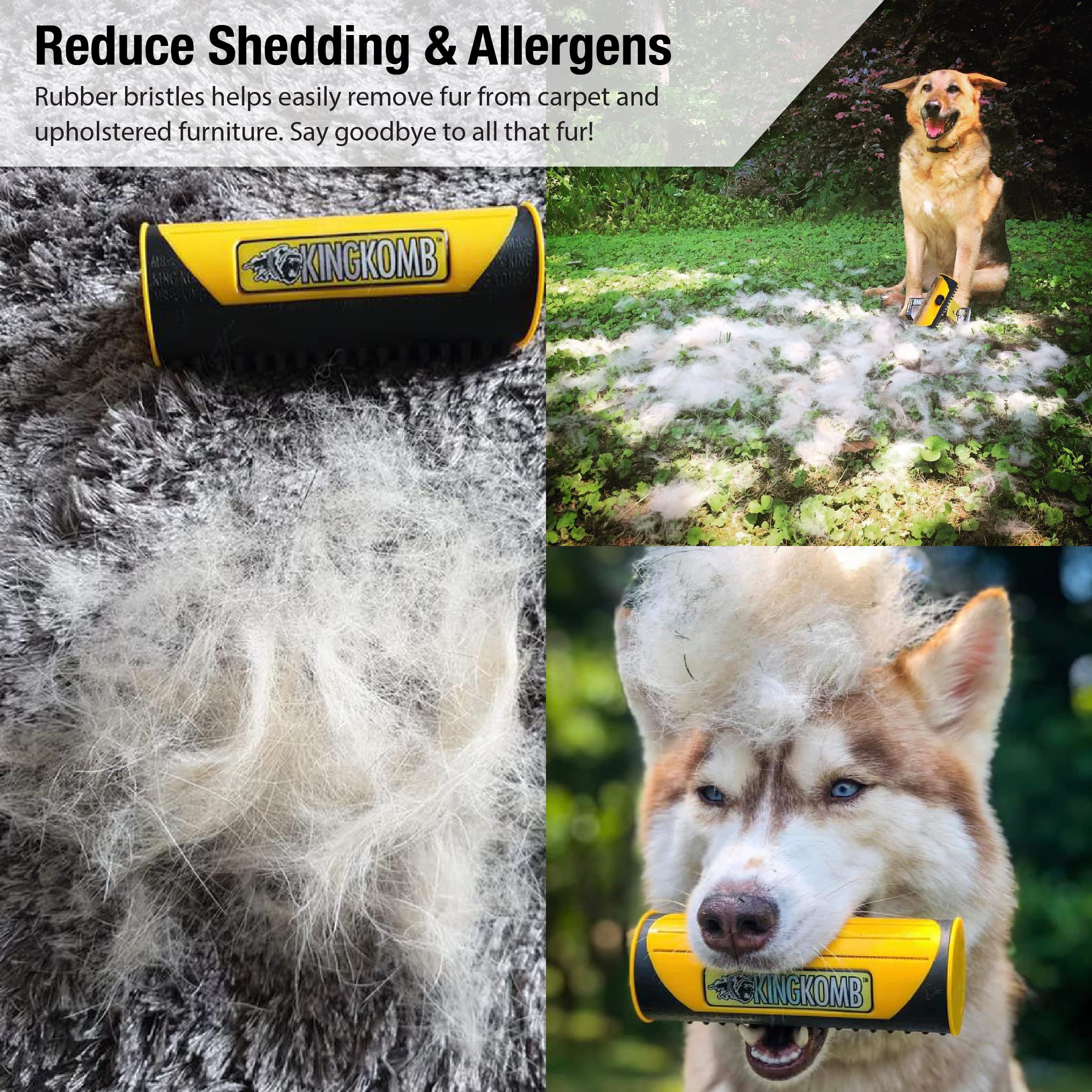 King Kanine deshedding brush used for horse grooming and hair removal