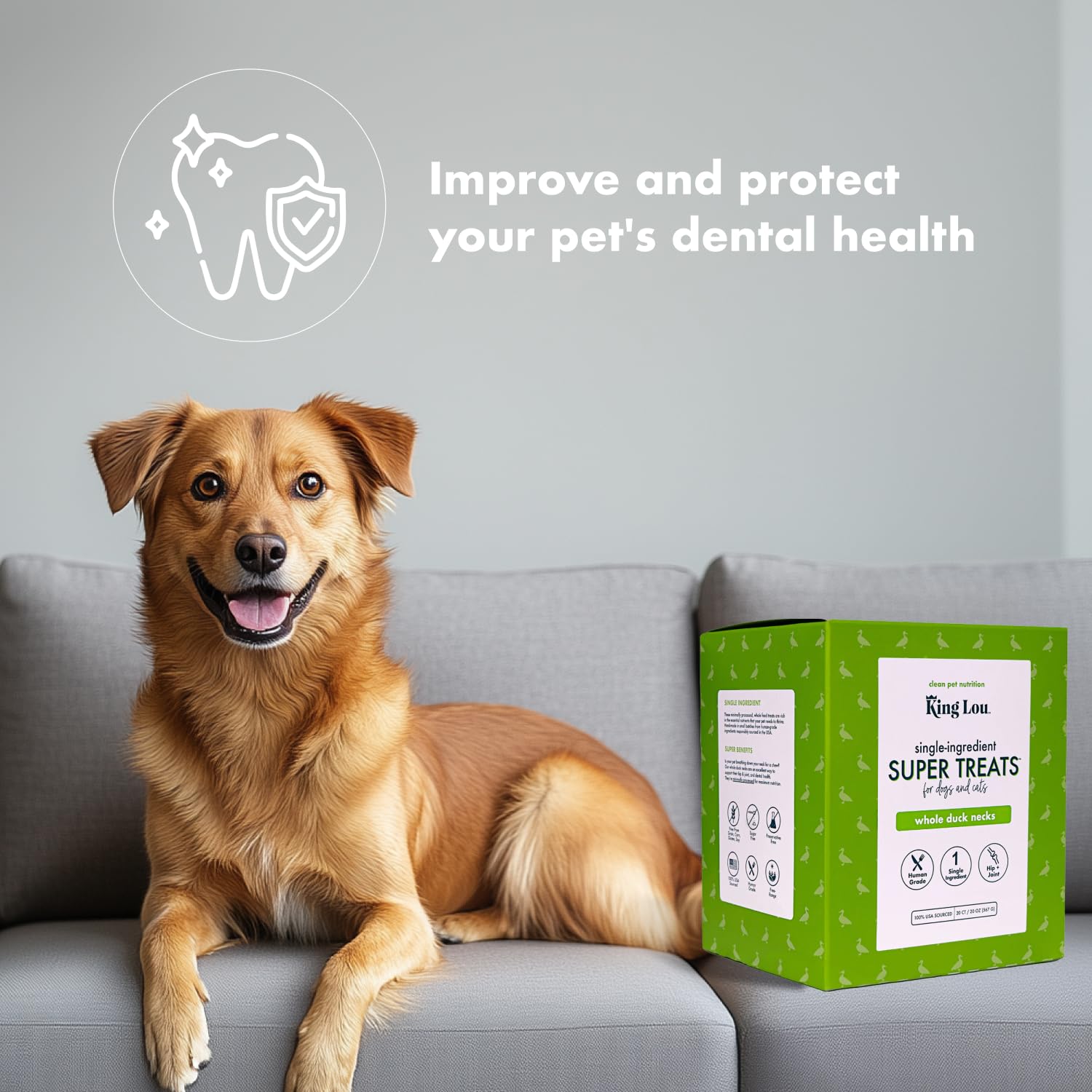 King Lou hip joint health-focused snack option for daily treats.