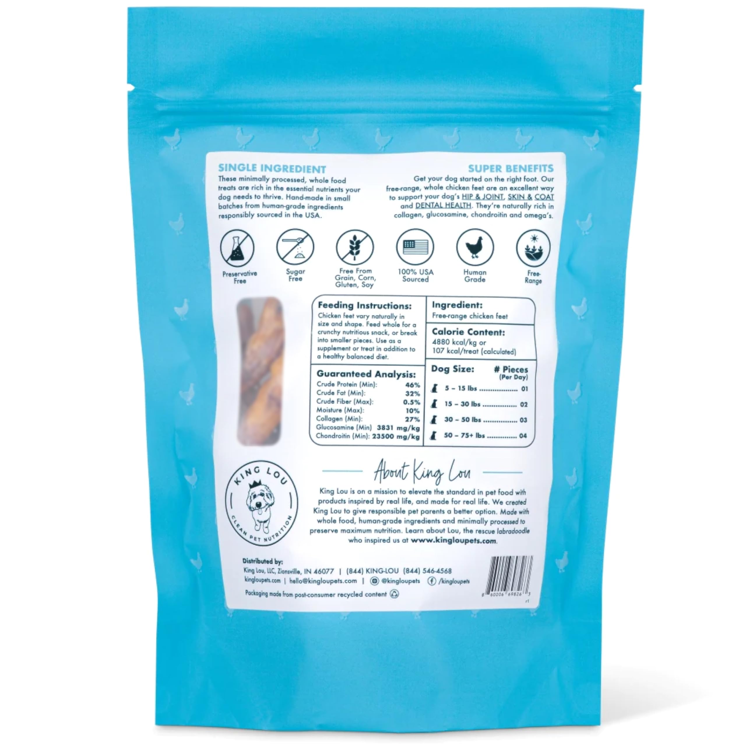 King Lou Pets 10-count pack shows value and convenience for owners.