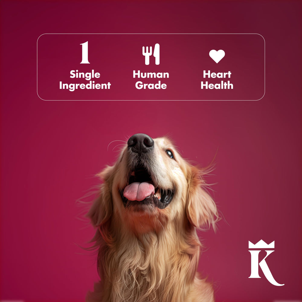 King Lou Pets resealable pouch keeps freshness for King Lou Pets hearts.