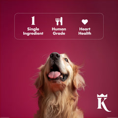 King Lou Pets resealable pouch keeps freshness for King Lou Pets hearts.