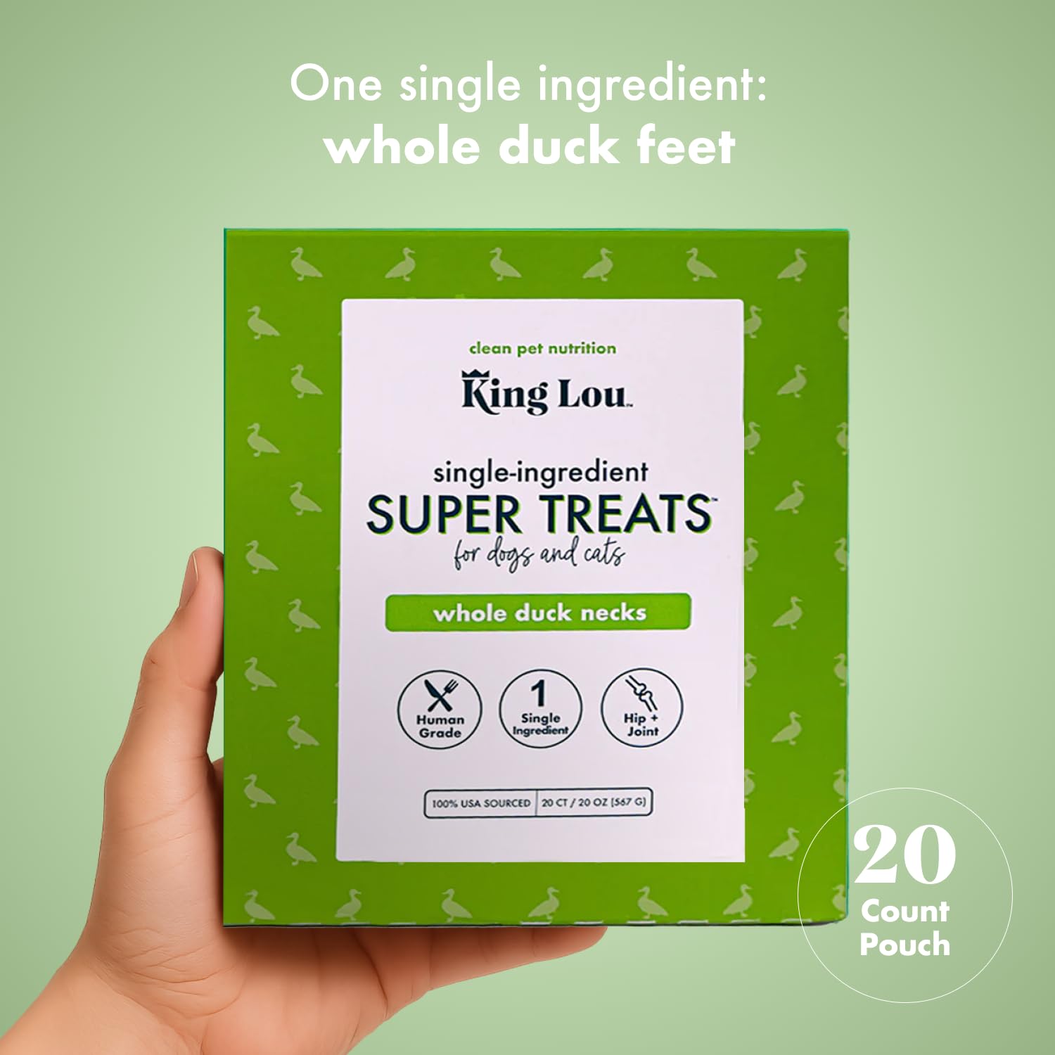 King Lou small-batch handcrafted treats, minimally processed for nutrition and flavor.