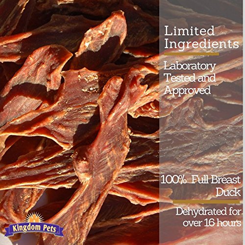 Kingdom Pets Duck Jerky training small dog ready-to-use bite-sized reward.