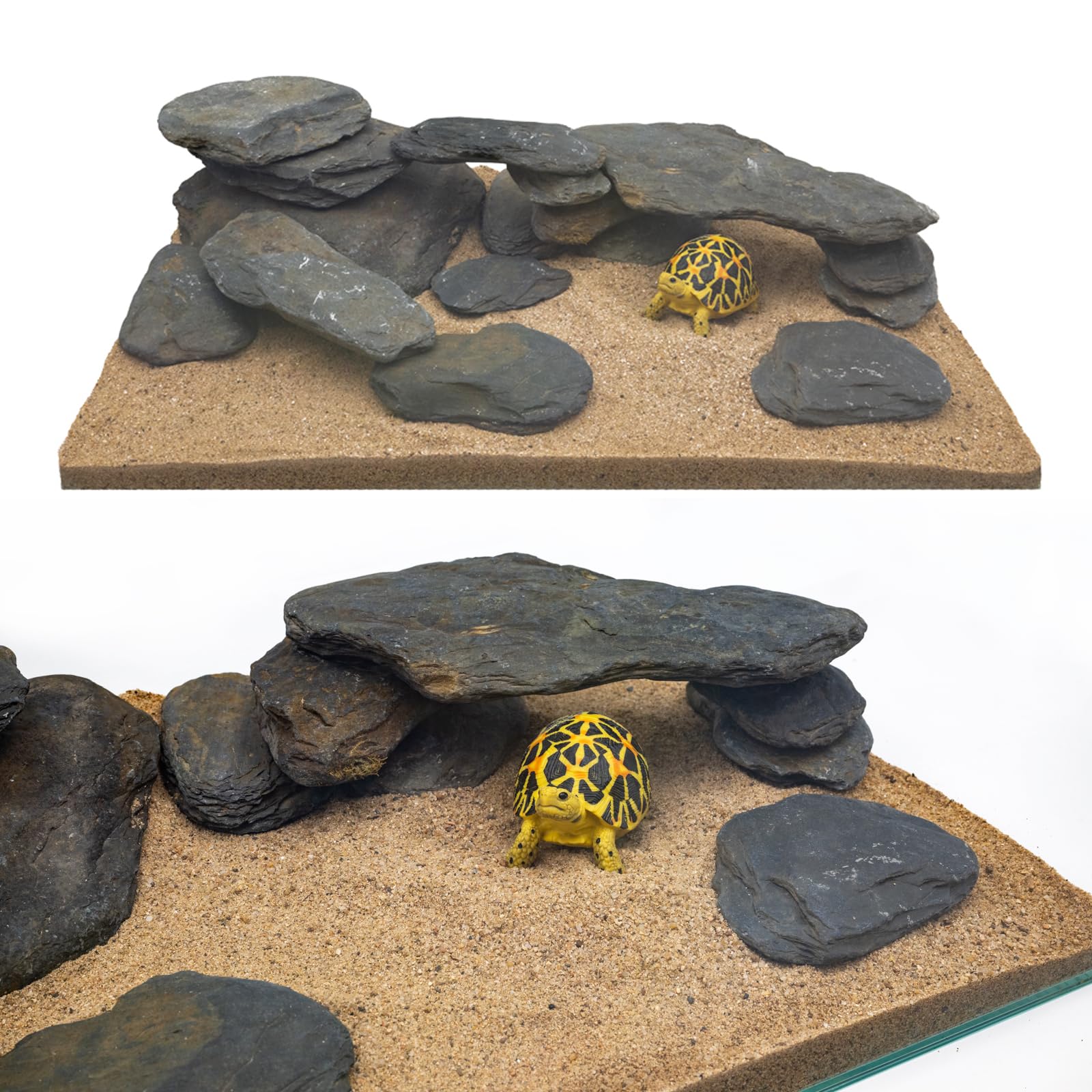 KingRUI slate stones form caves and hideouts for fish and shrimp