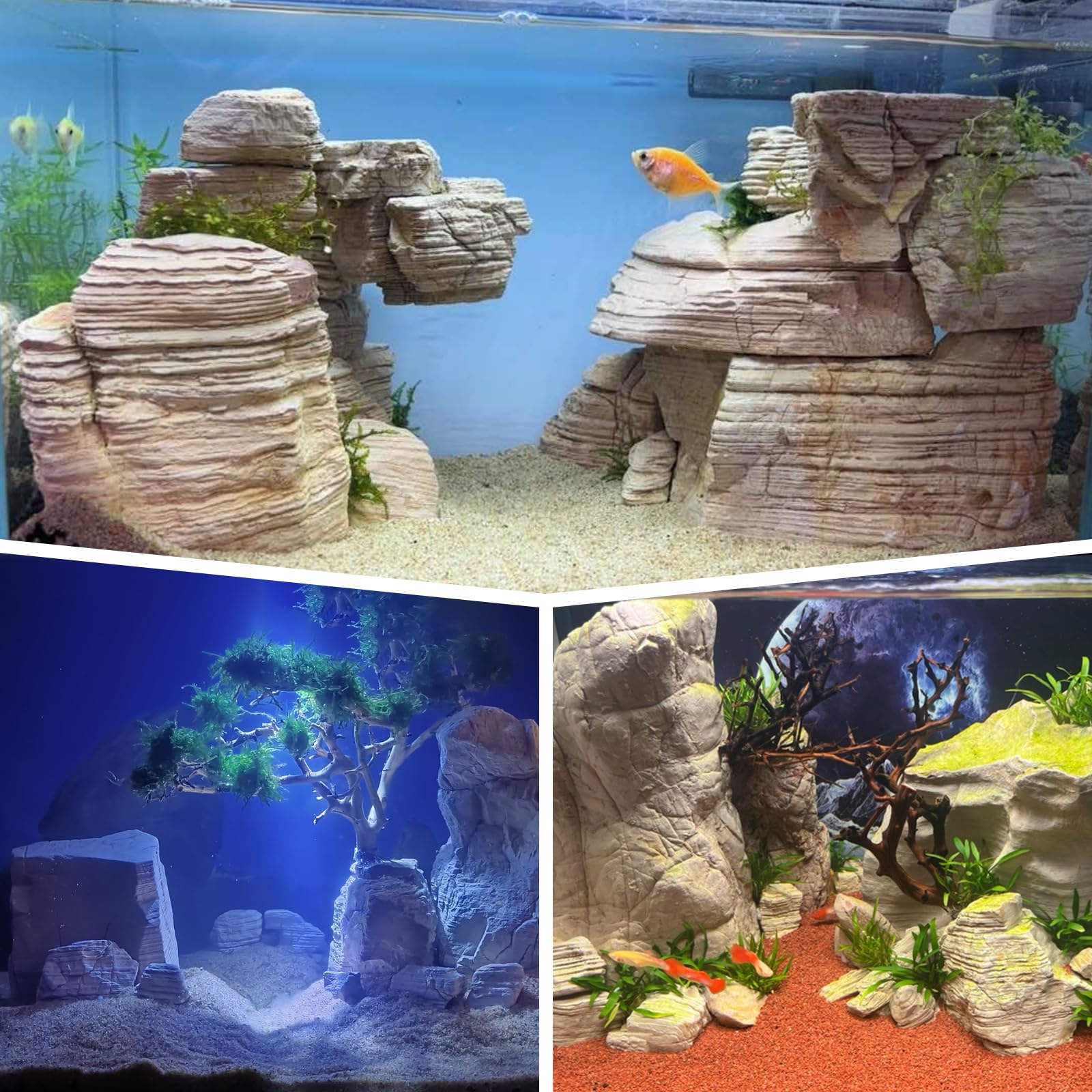 KINGRUI Pagoda Rocks neutral-pH, ready to use for safe, versatile decor.
