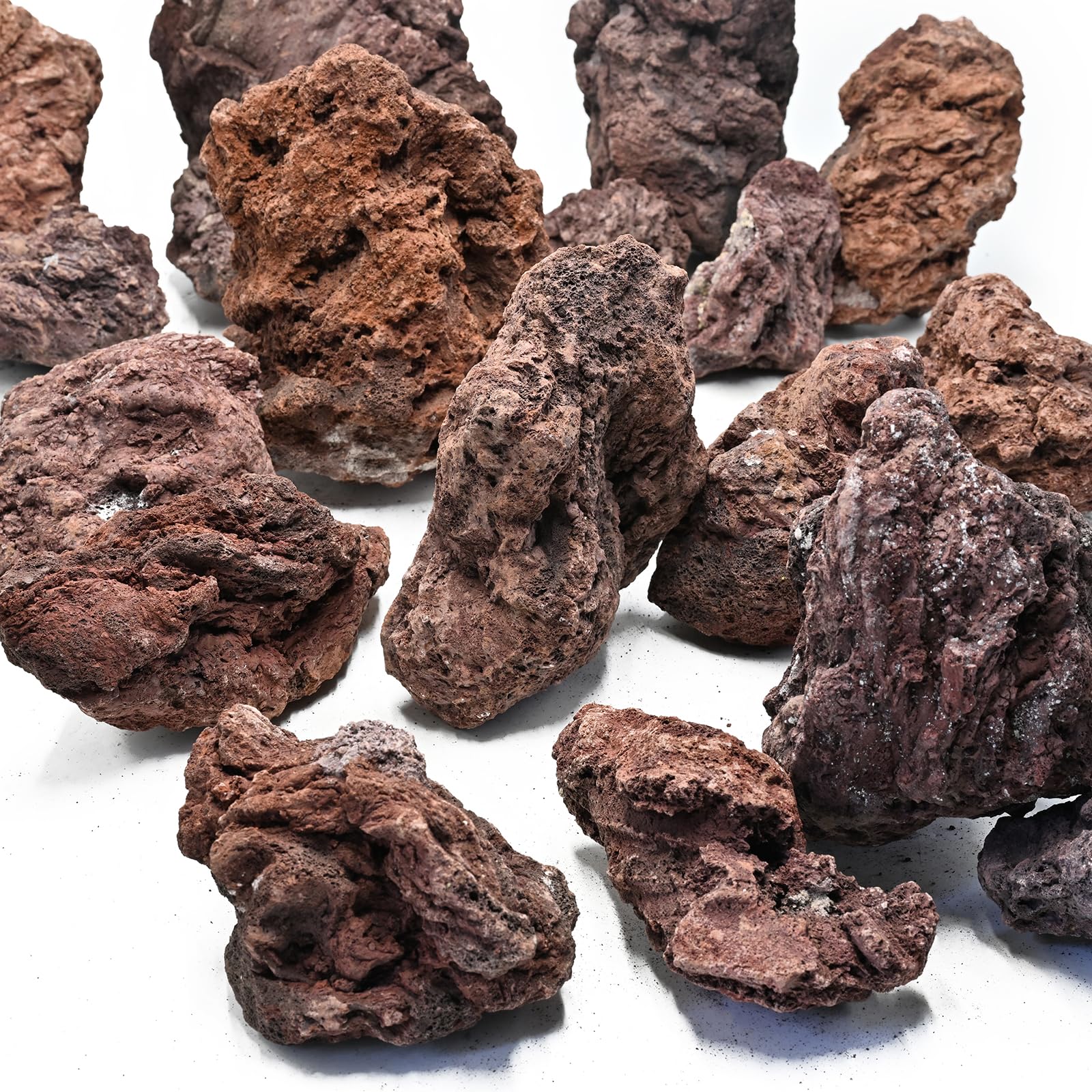 KINGRUI Red Lava Rock terrarium decor adds natural color and structure.