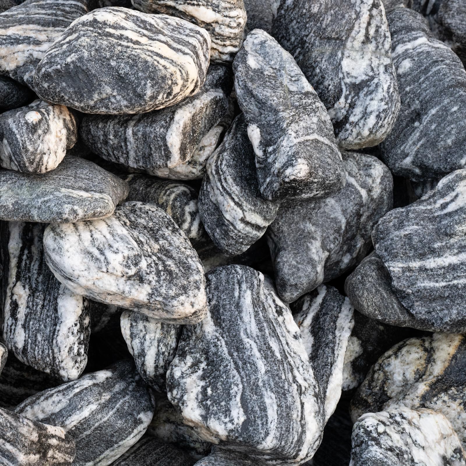 KINGRUI 5lb Seiryu rocks bring natural color to garden displays.
