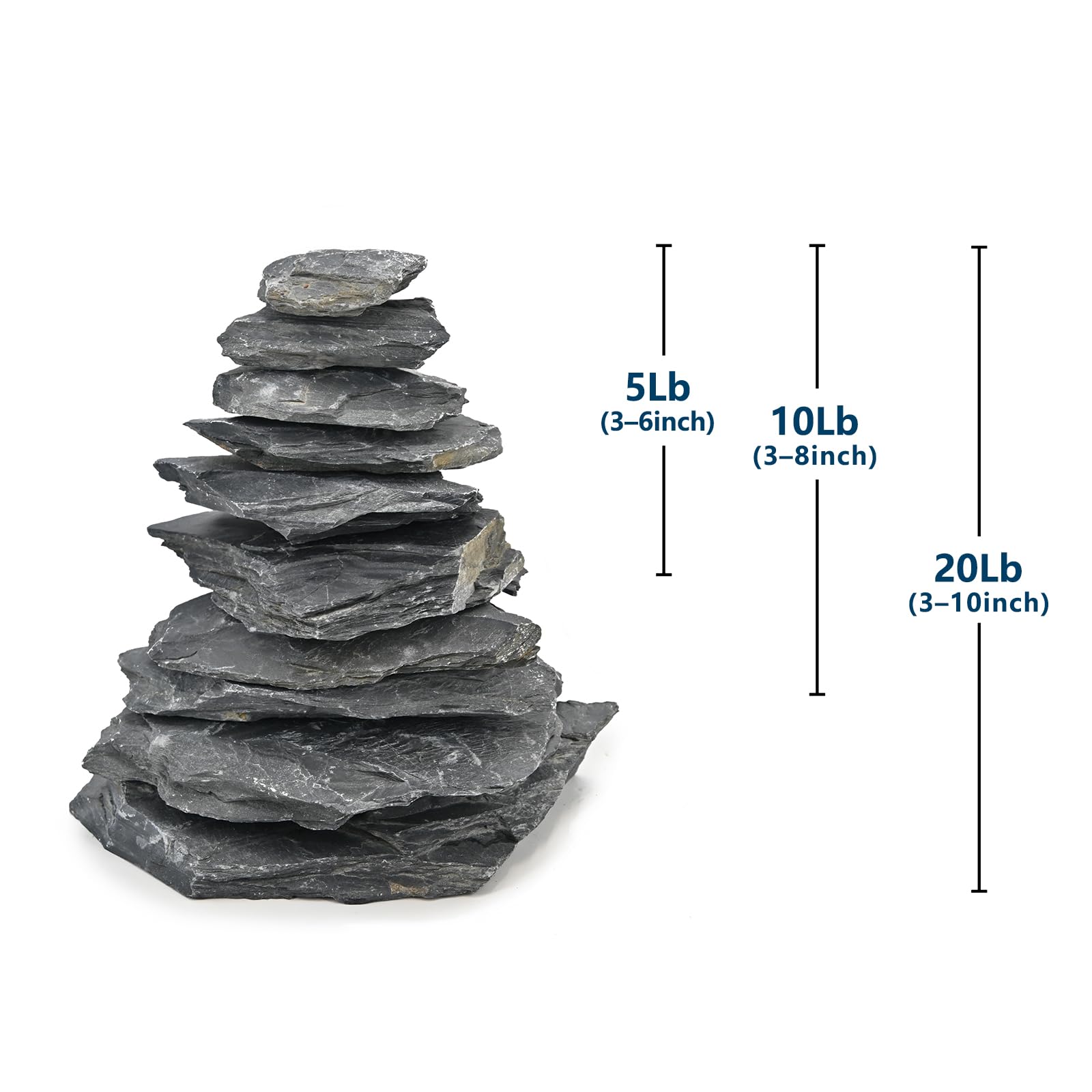 Kingrui slate rock decor enhances fairy gardens with authentic natural charm.