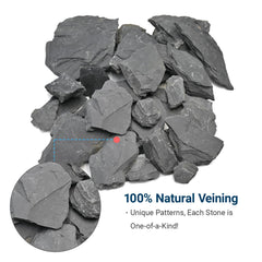 Kingrui slate rock flat stones support stable aquascapes in freshwater or saltwater tanks.