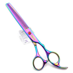 KINGSTAR 7in rainbow down-curved scissors for clean edges