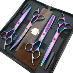 KINGSTAR 7in rainbow thinning scissors for controlled thinning