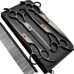 KINGSTAR straight dog scissors for precise grooming and smooth cuts.