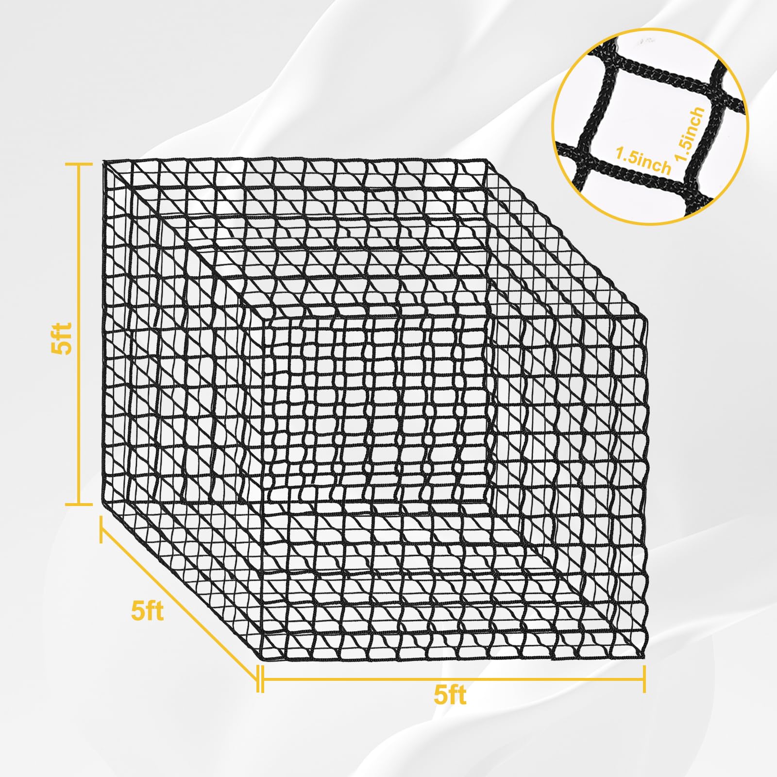 Close-up of Kingump one-and-a-half-inch mesh for controlled feeding