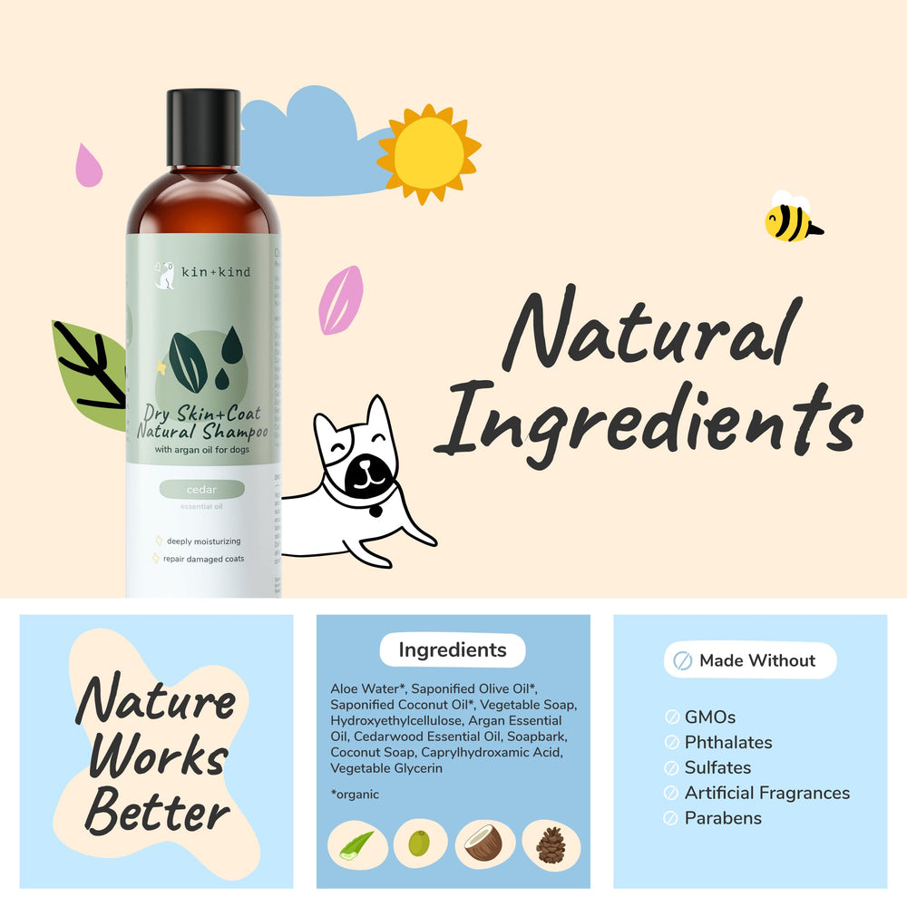 Kin+Kind ingredient list label emphasizing safety and transparency