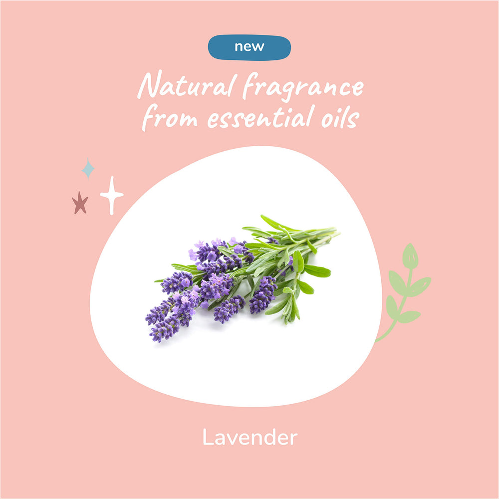 Kin+Kind lavender fragrance visual for calming scent