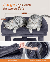 KinoTail cat tree scratch posts encourage stretching and energy burn