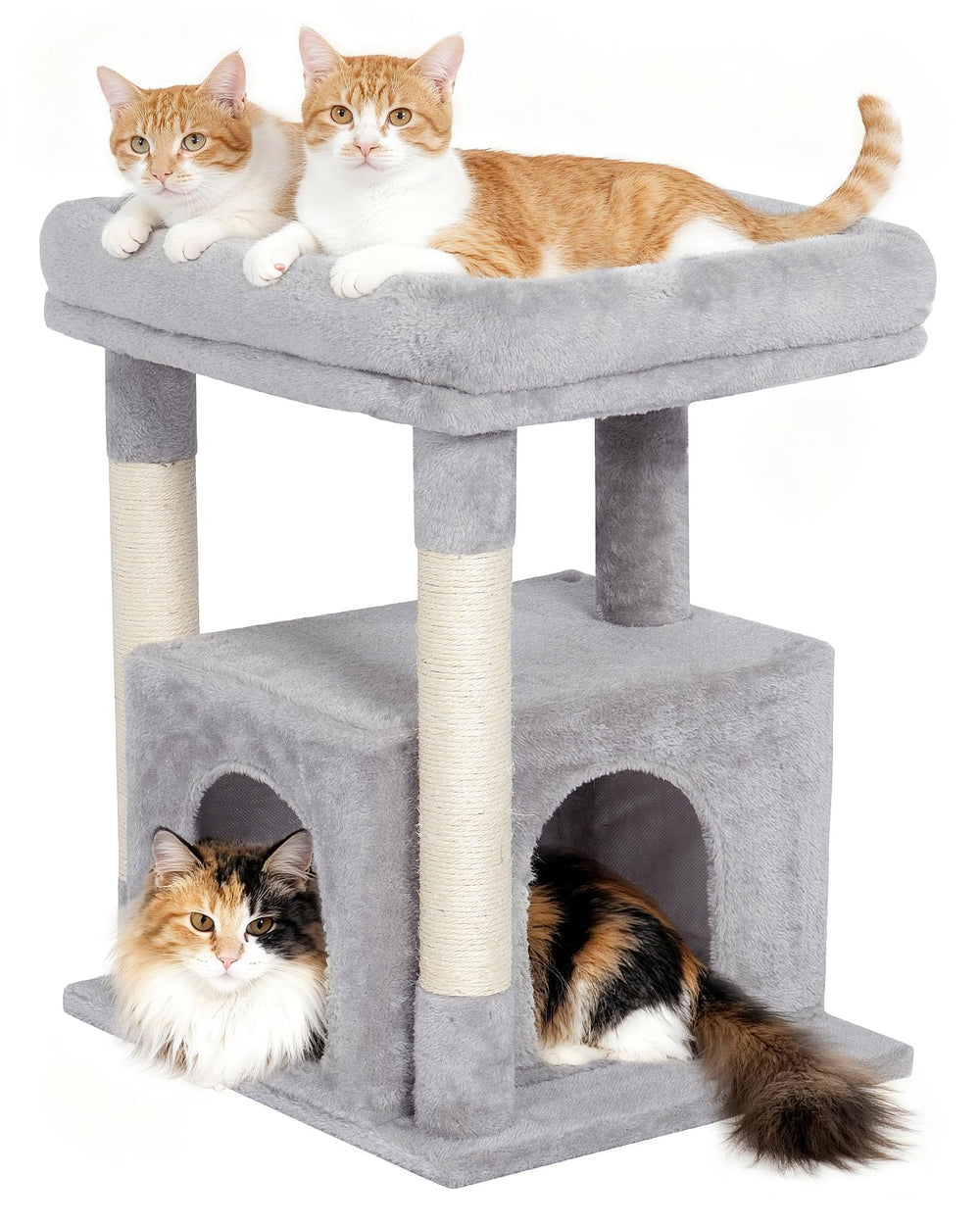 KinoTail large cat tree top perch provides roomy lounging space for big cats
