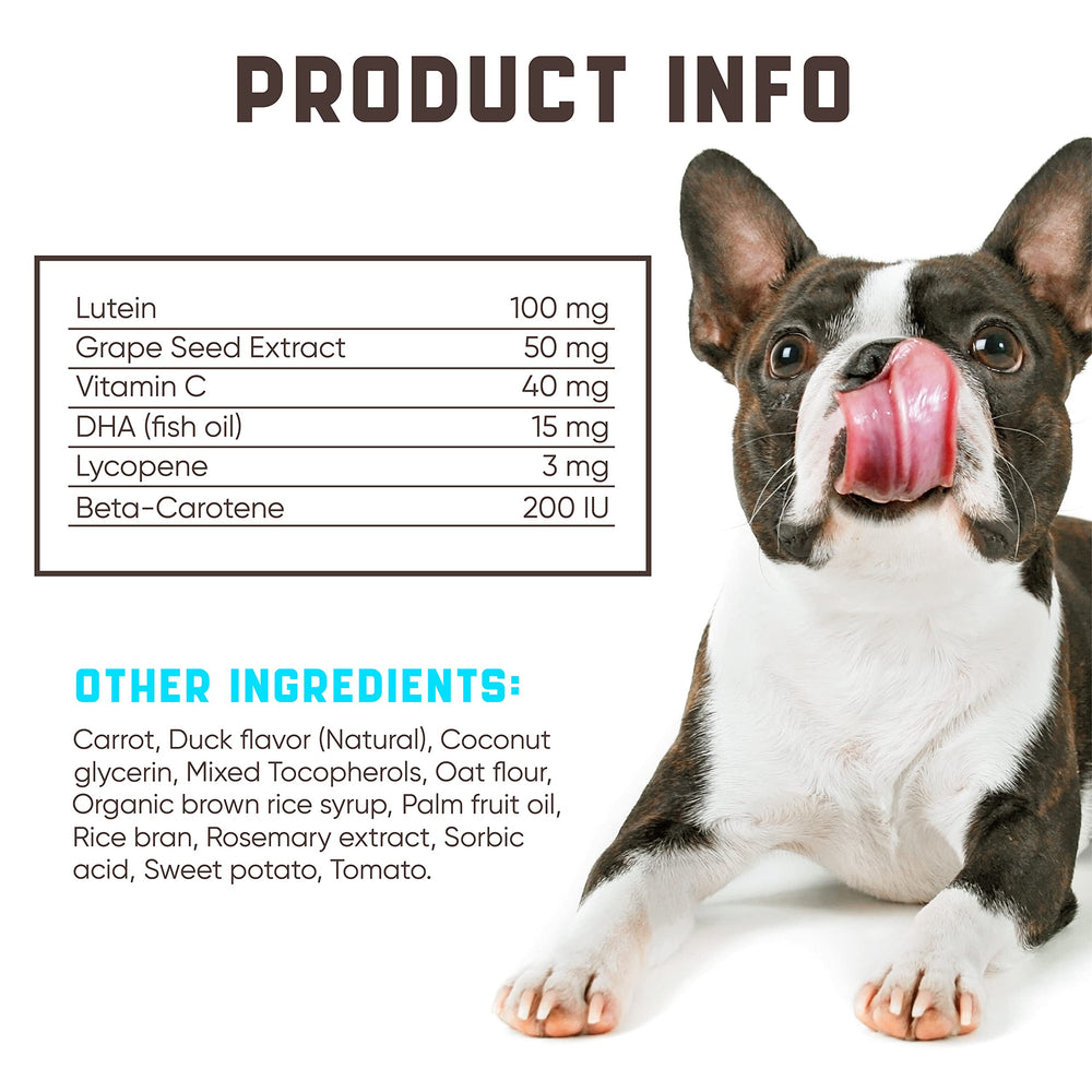 Kinpur Eye Vitamins dog eyes care closeup highlighting tear stain support