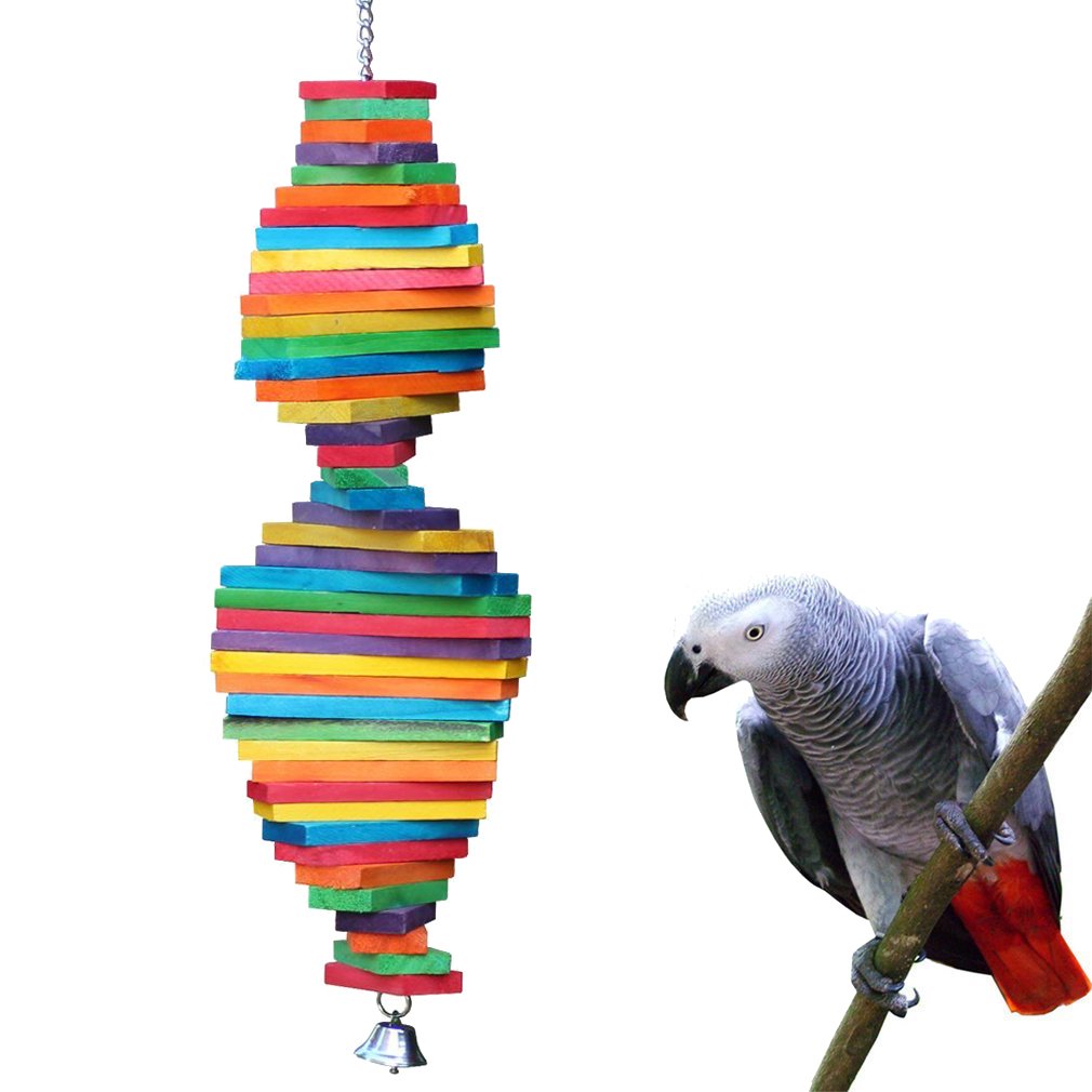 KINTOR Bird Toy with varied shapes and beads for engaging exploration