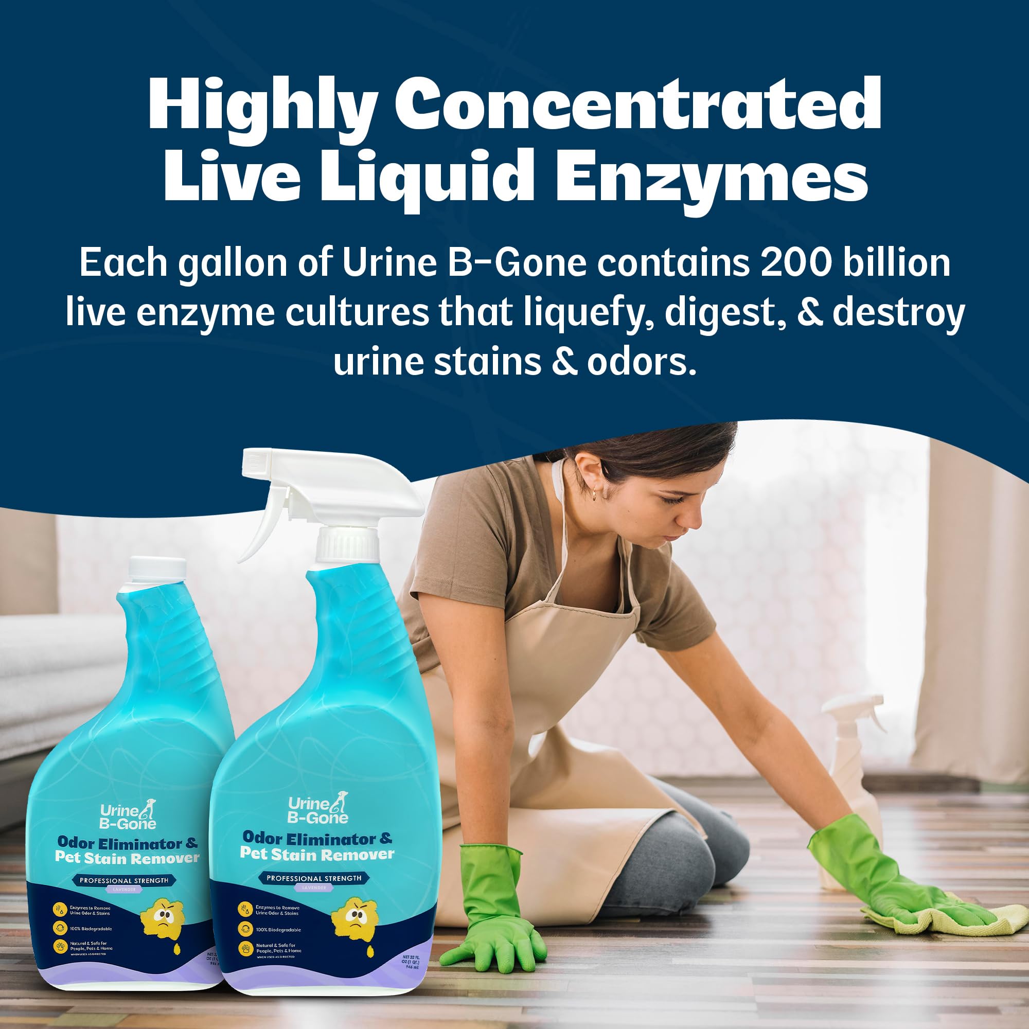 Kinzua Environmental Urine B-Gone used in drains and toilets for odors