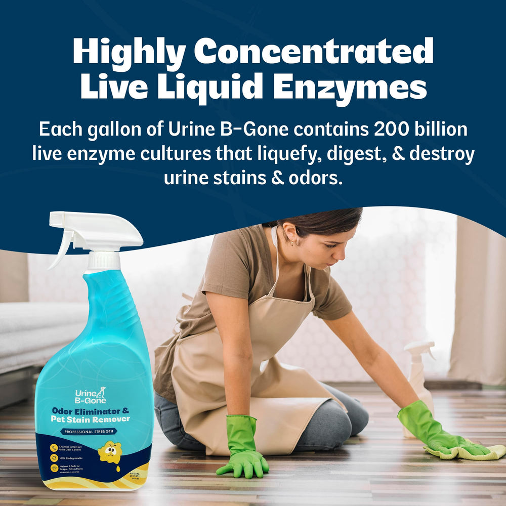 Urinal or drain use illustration with enzymatic action.