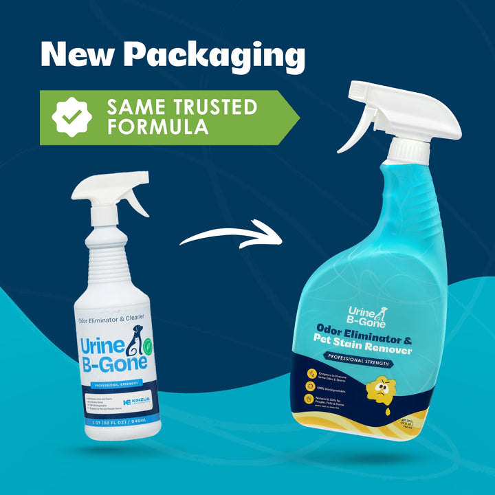 Kinzua Urine B-Gone laundry pre-spray used to pretreat fabrics.