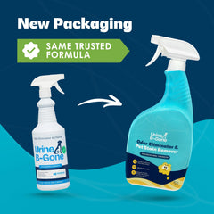 Kinzua Urine B-Gone laundry pre-spray used to pretreat fabrics.