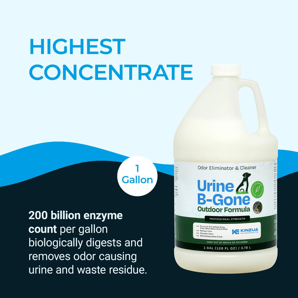 Kinzua Urine B-Gone-OD concrete cleaning for stain and odor removal.