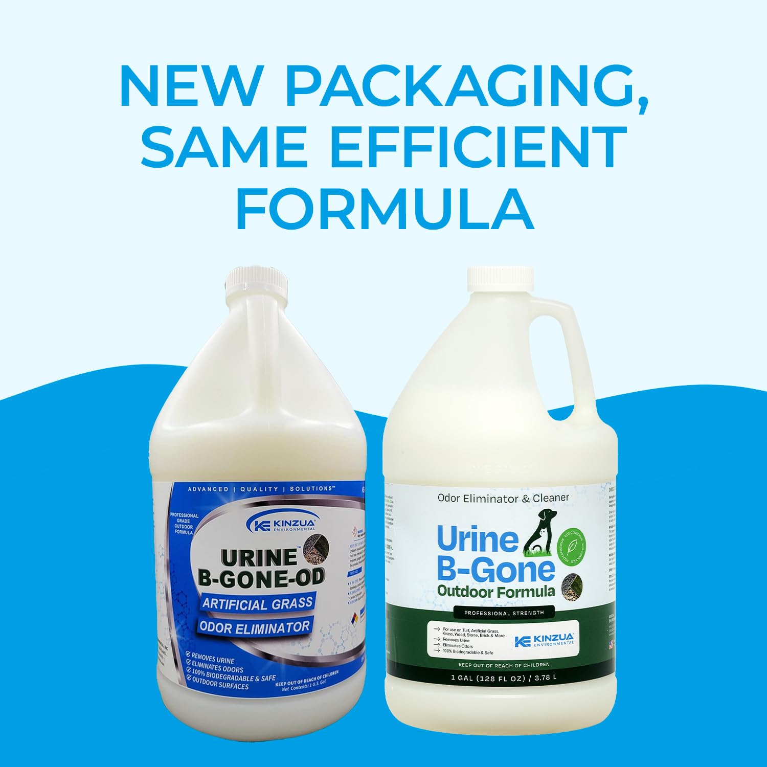 Kinzua Urine B-Gone-OD outdoor furniture deodorizing results for clean spaces.