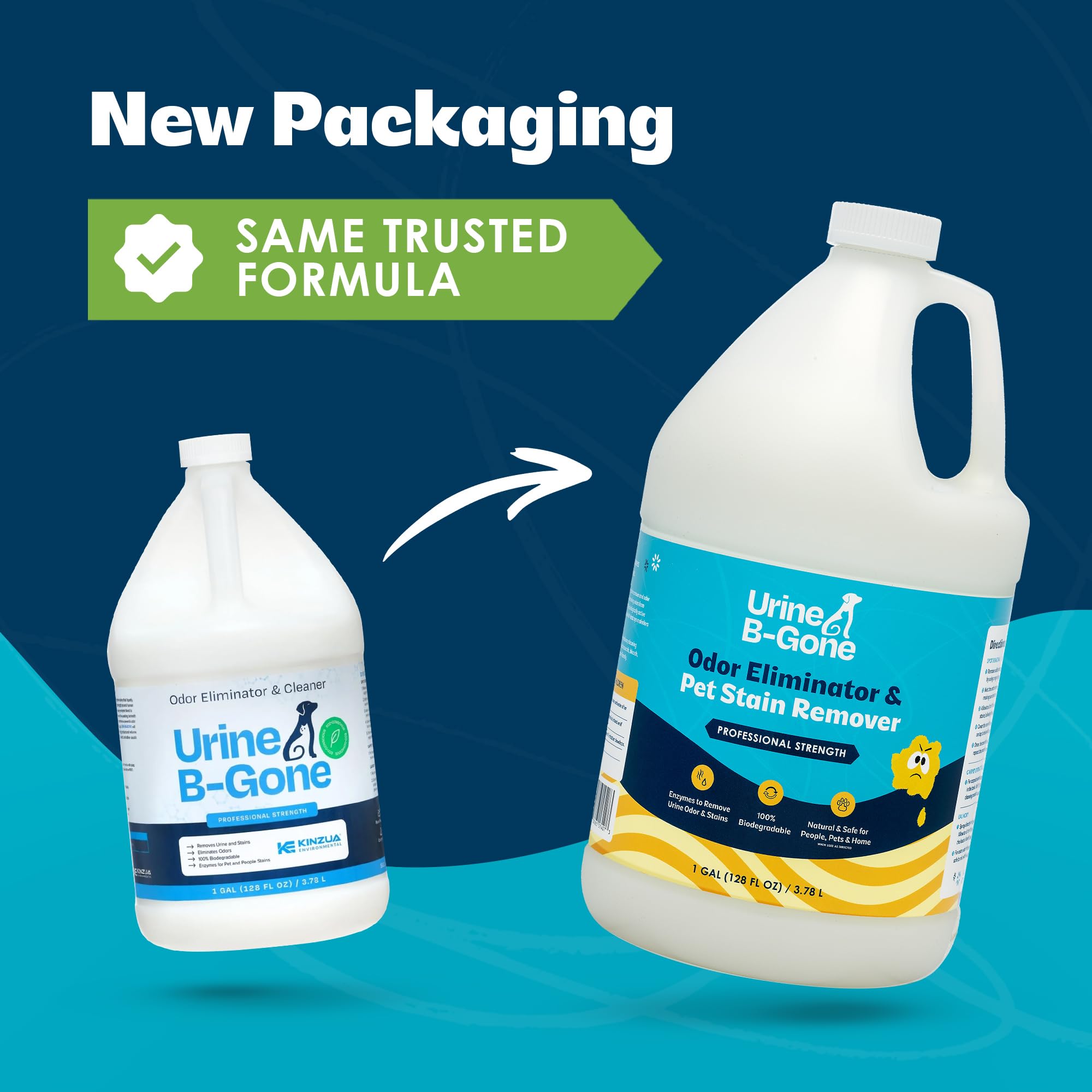 Kinzua Urine B-Gone spray used on carpet to remove tough stains.