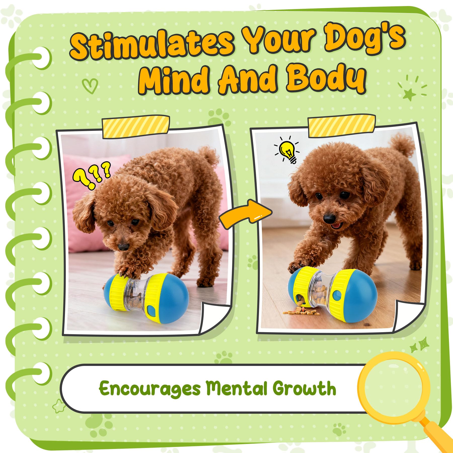 KIPRITII interactive treat balls promote engaging play and learning.