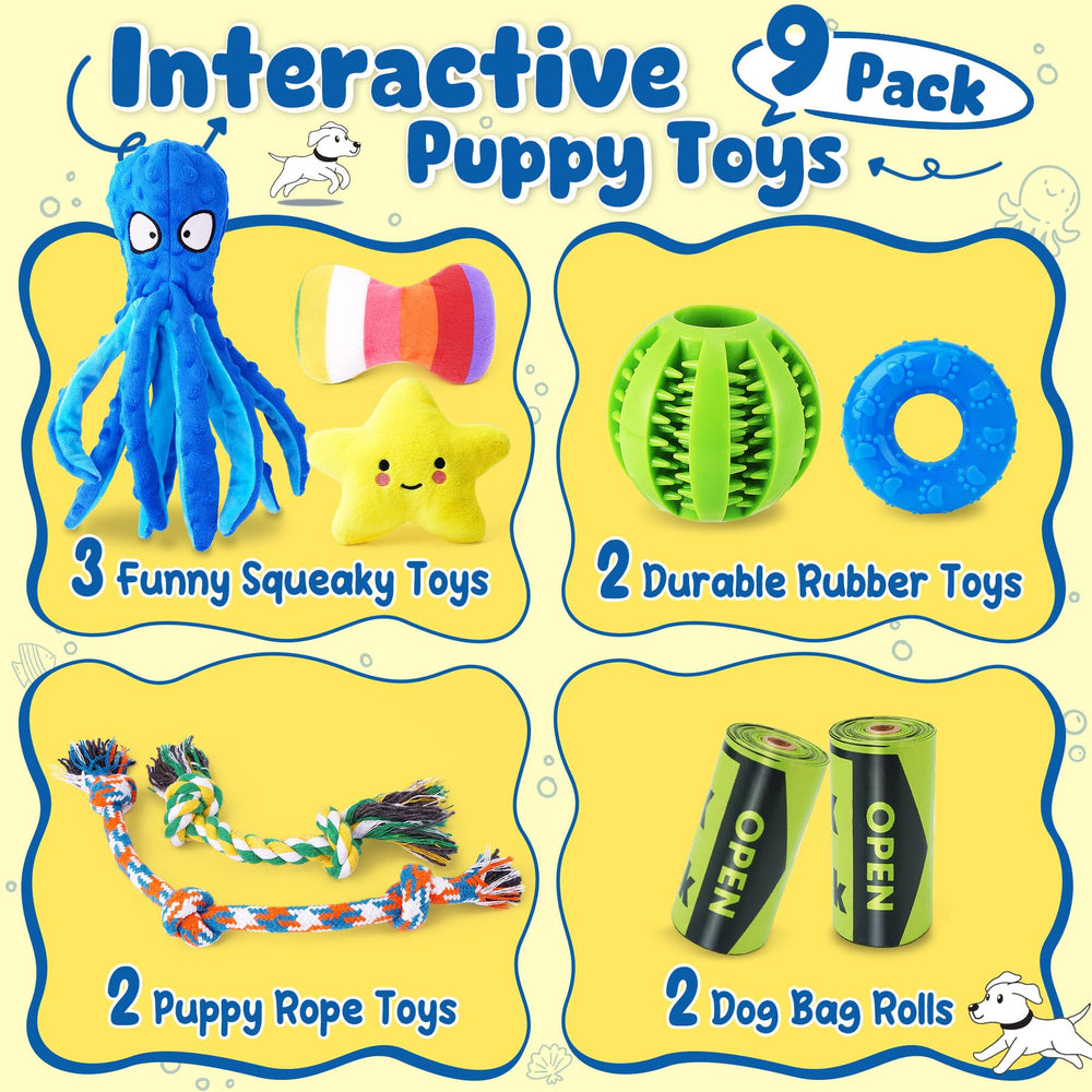 KIPRITII rope toy pair for interactive tugging and fetch sessions.