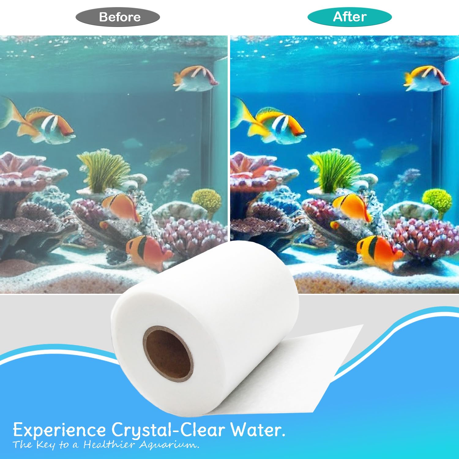Kipwake fleece roll fits Red Reef 500 filtration system for seamless integration.