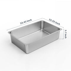 Kirecoo XL high-sides design reduces spills and contains litter inside