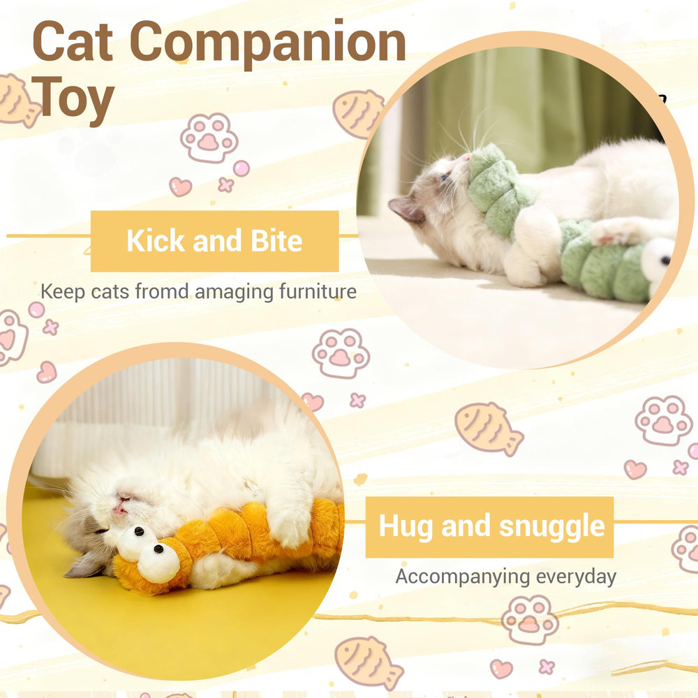 KIROYAL cat toy pillow soft plush fabric resists bites