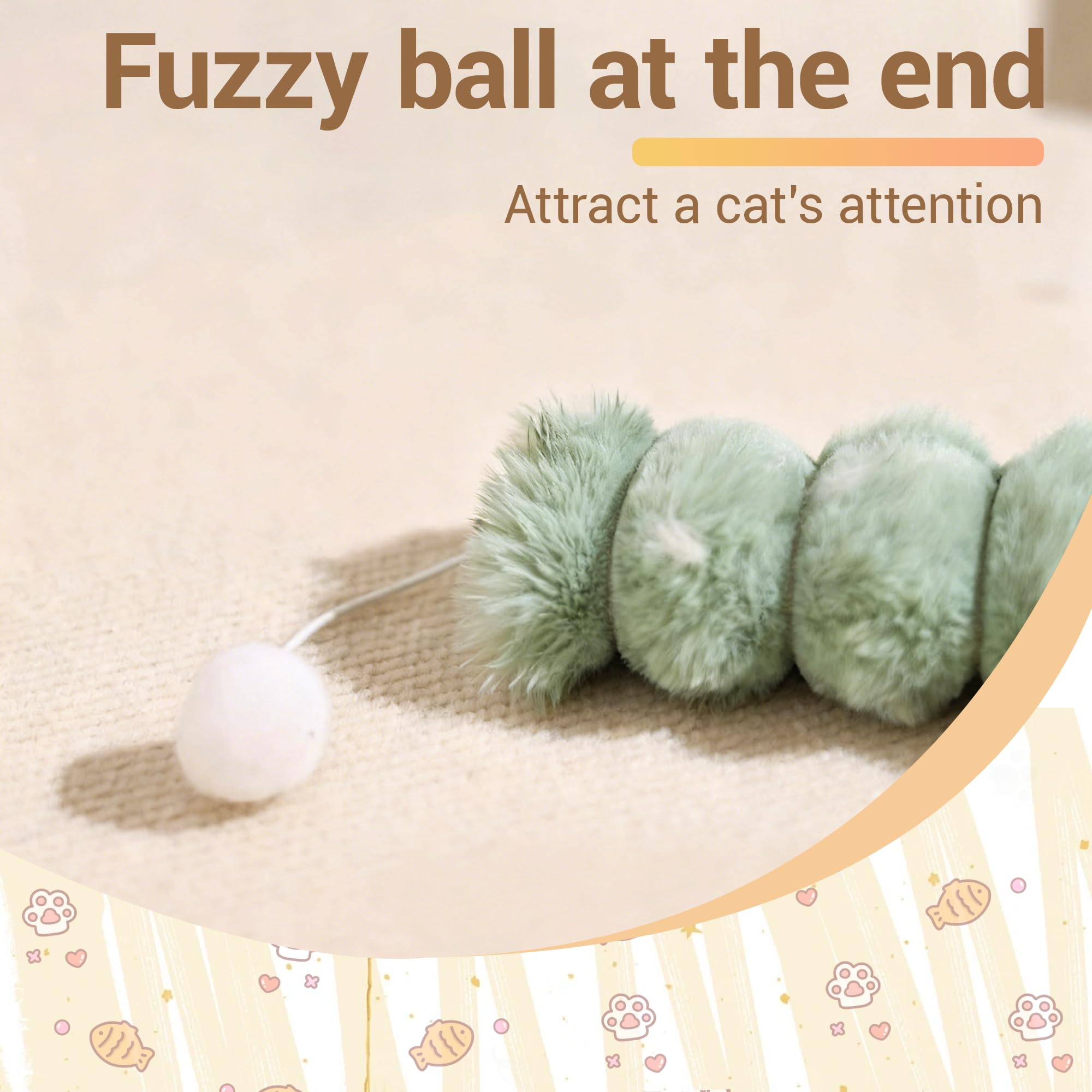 KIROYAL cat toy pillow indoor play for energetic cats