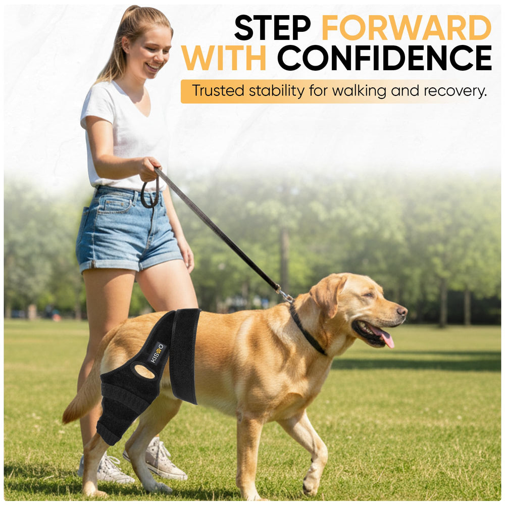 KISAO knee brace promotes stable mobility during recovery.