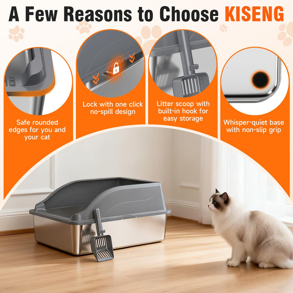 KISENG two scoops included for fast cleanup.