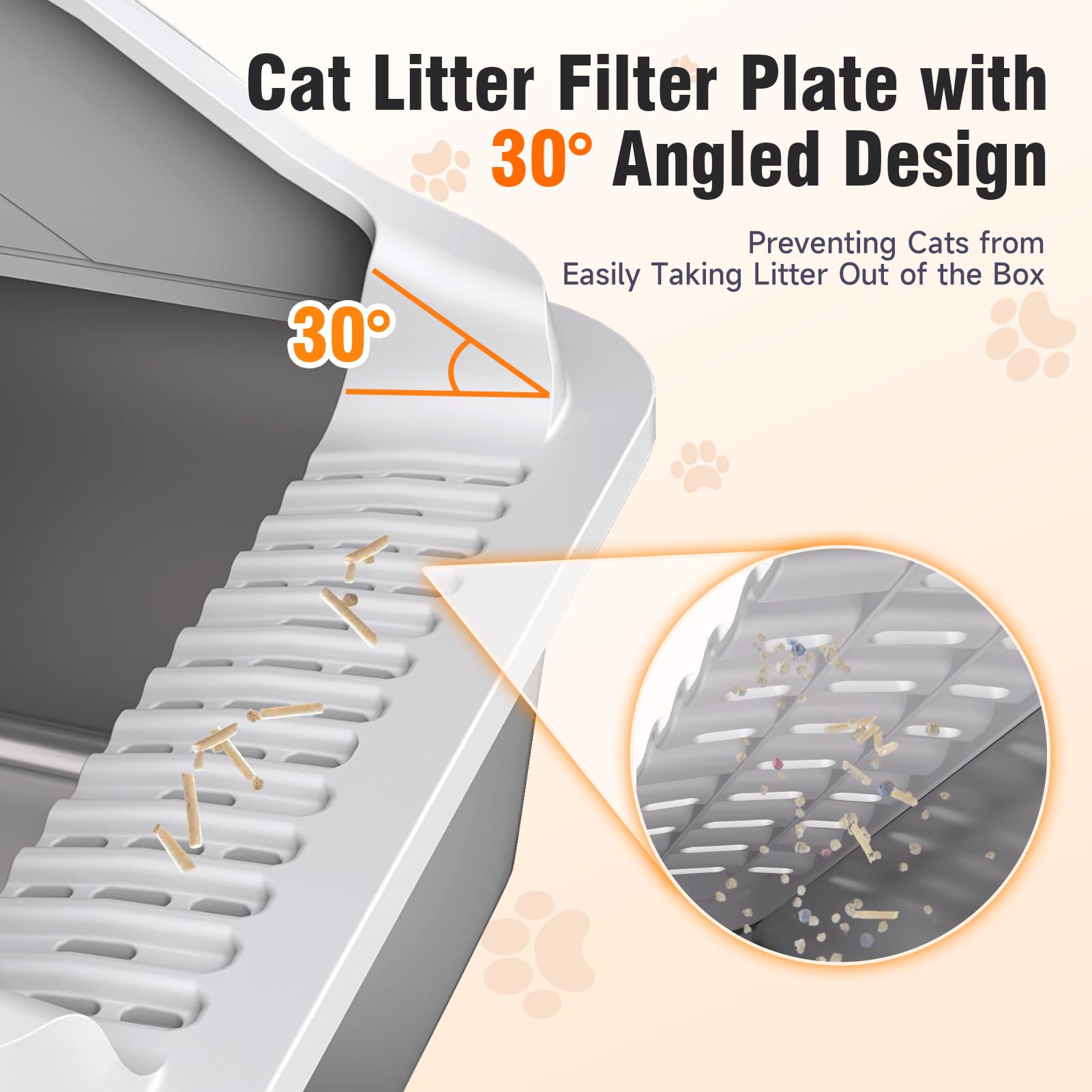 KISENG 2Pack stainless steel litter box easy-clean surface for fast maintenance
