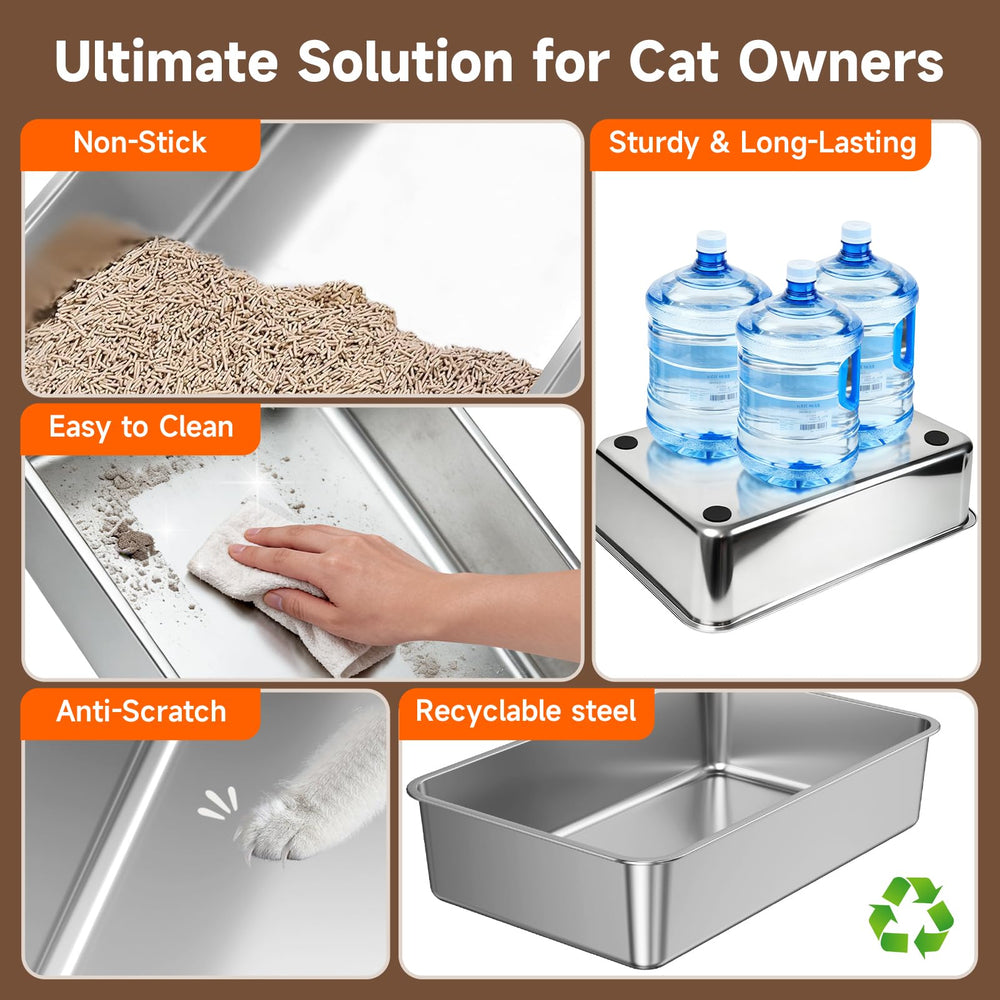 KISENG open top design for easy scooping and cleaning.