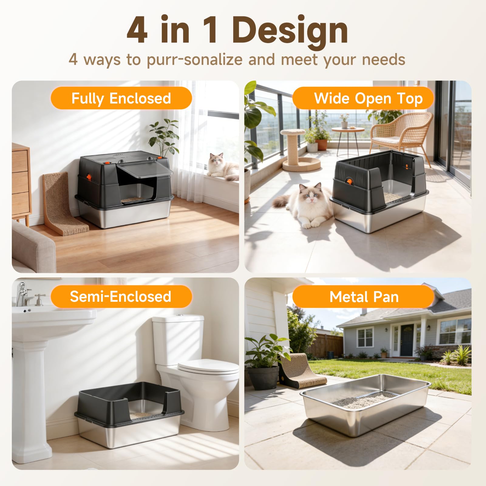 KISENG included scoop makes litter cleanup quick and convenient.