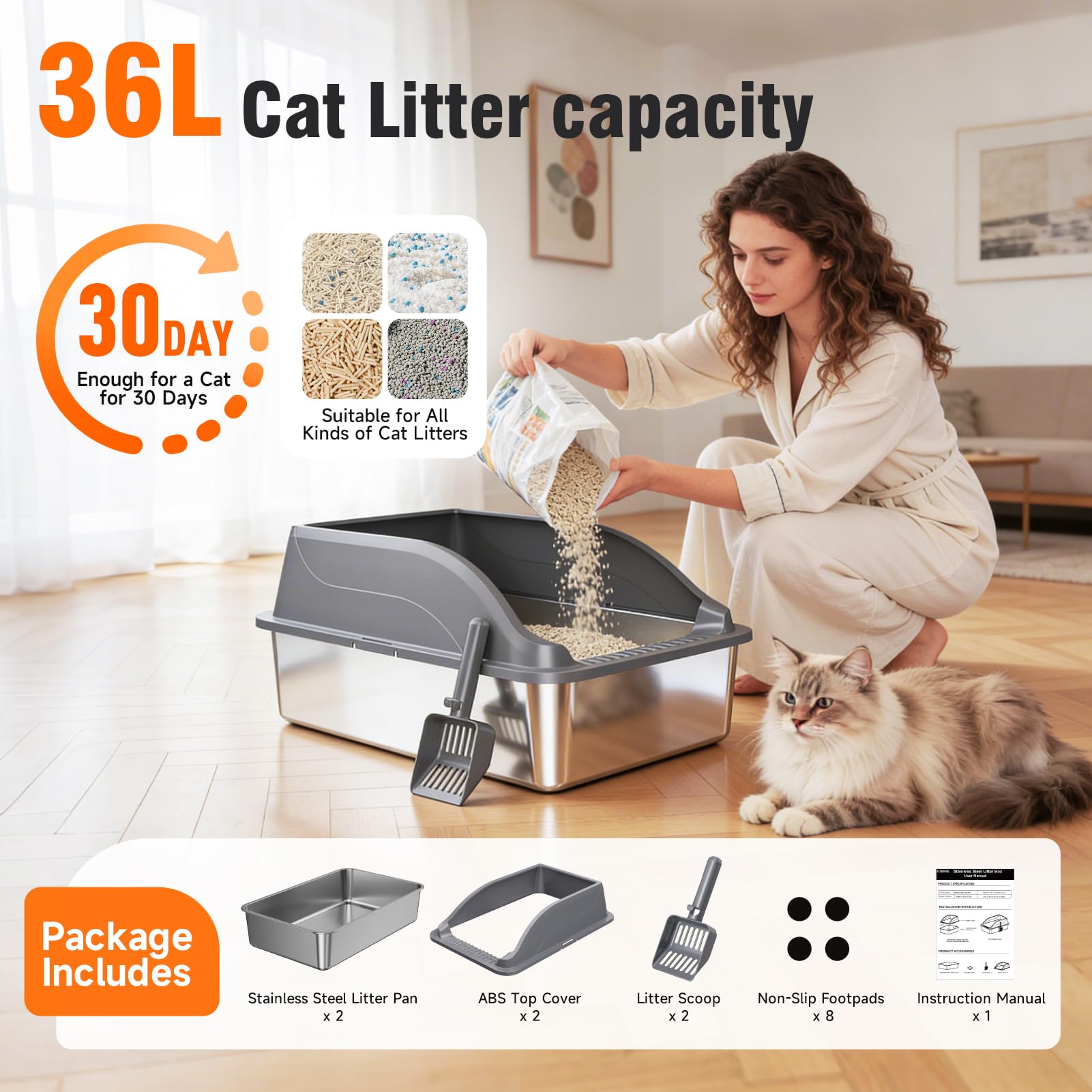 KISENG non-slip pads protect floors during use.
