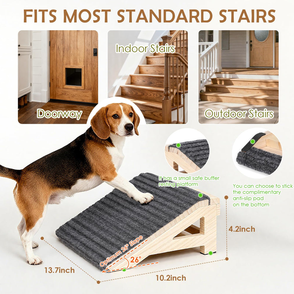 KISIMUY anti-slip carpet ramp with textured surface