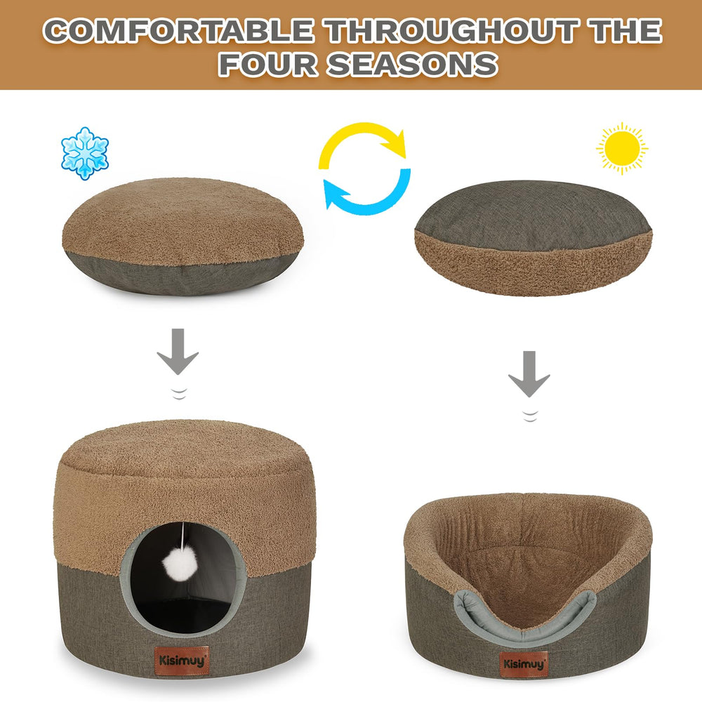 KISIMUY cushion linen side stays cool for year-round comfort.