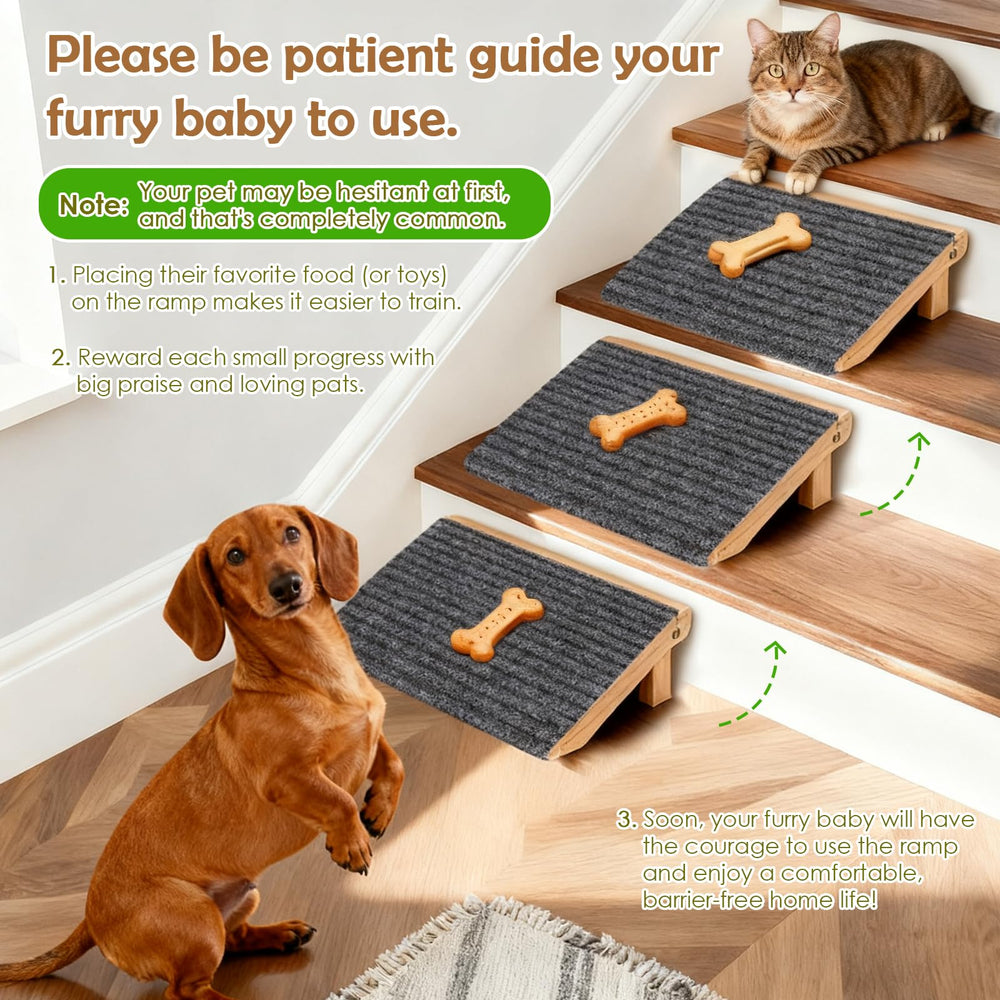 KISIMUY dog ramp portable pet steps for easy travel and use