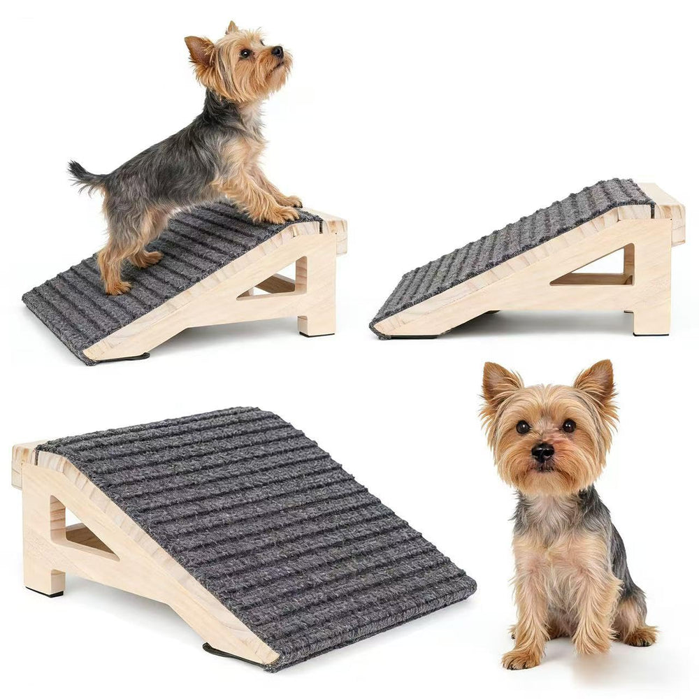 KISIMUY solid wood dog ramp for durable daily use
