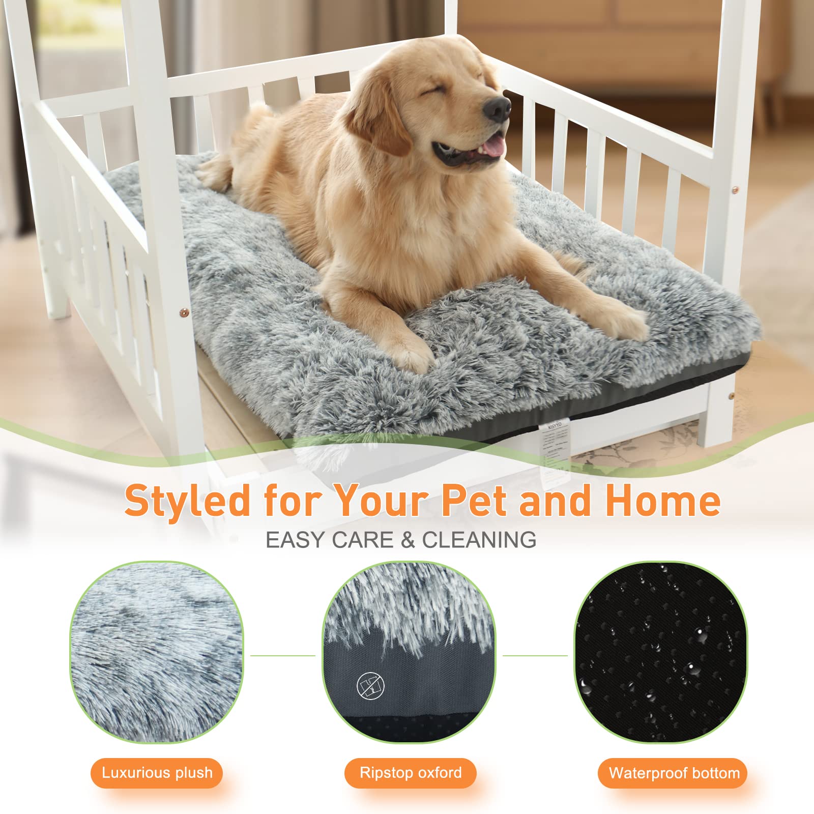 KISYYO durable-oxford-frame maintains shape for long-lasting lounging.