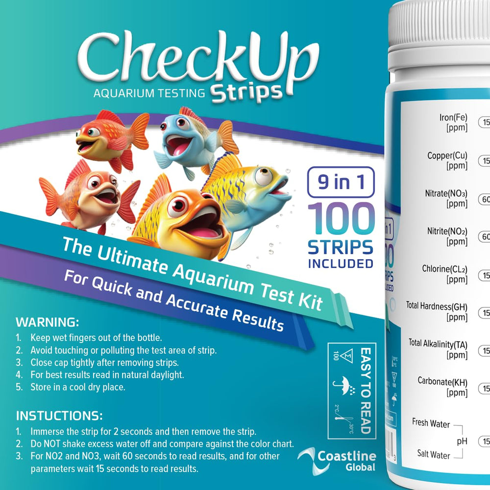 KIT4CAT CheckUp strips are ready for routine use in home aquariums and educational setups.