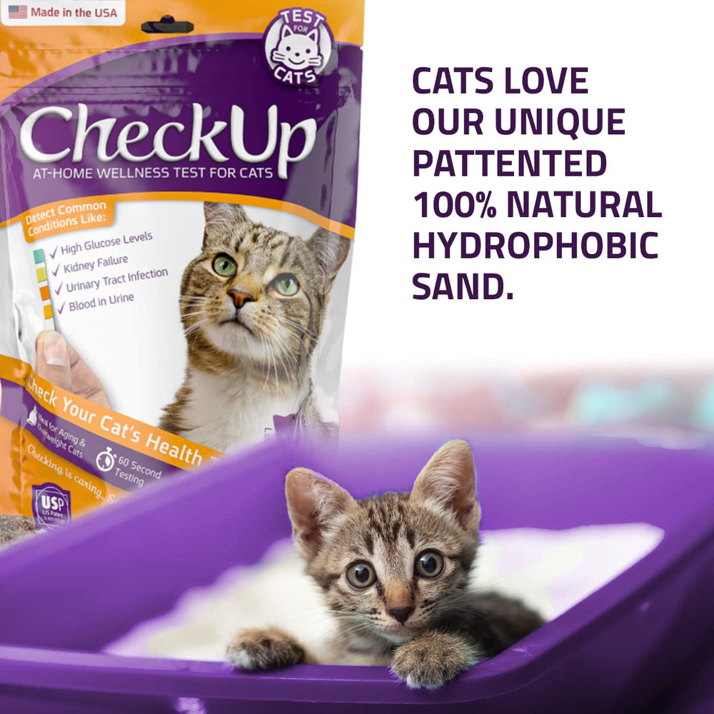 KIT4CAT hydrophobic litter keeps urine on the surface for cleaner handling.