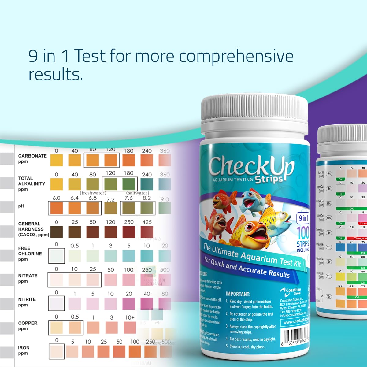 KIT4CAT CheckUp 100-strip pack supports ongoing monitoring across ponds and multiple tanks.
